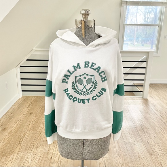 Tops - Juniors' SO Palm Beach Racquet Club real and white Hoodie